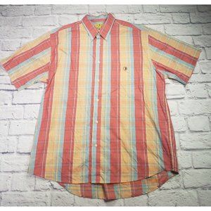 Duck Head Mens Size XL Multi-Color Plaid Short-Sleeve Button Front Shirt